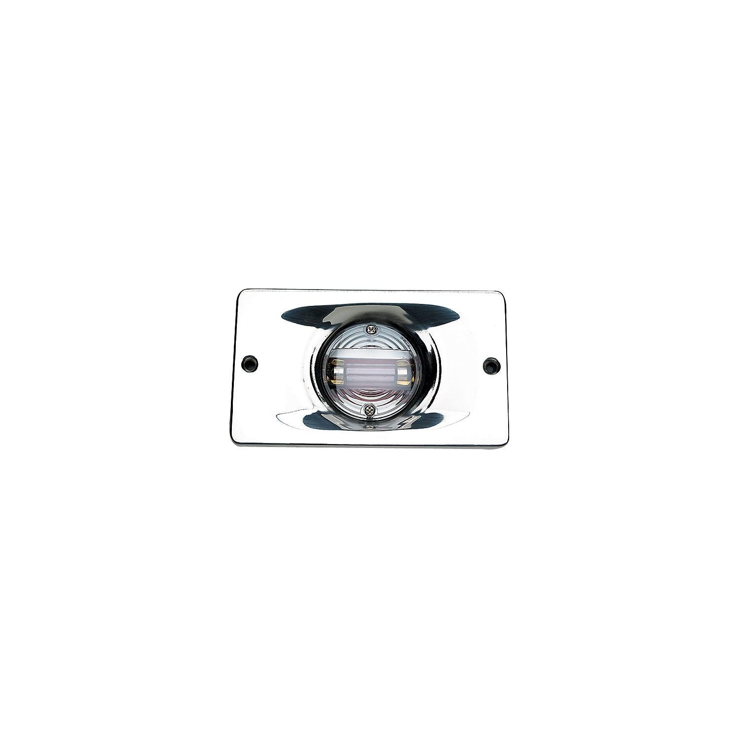 Seachoice 5361 05361 Transom Light With Stainless Steel Flange, Rectangular