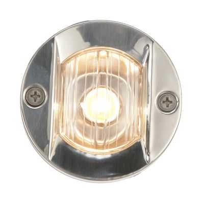 Seachoice 5381 05381 Transom Light With Stainless Steel Flange, Round