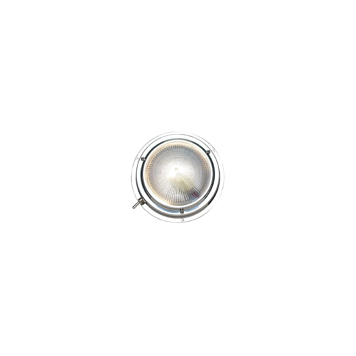 Seachoice 6621 Polished Stainless Steel Bright White Dome Light