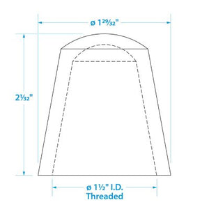 Seachoice 8521 Anit-Glare Spare Globe For Attwood Series 7100, 7101 and 7105: 05571, 05691, 05701