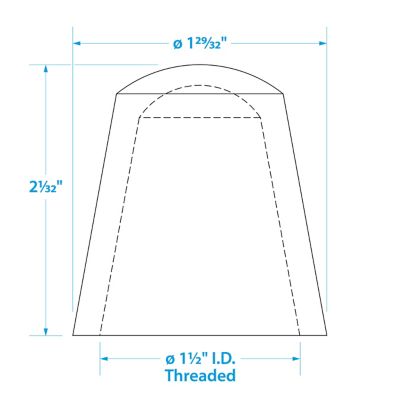 Seachoice 8521 Anit-Glare Spare Globe For Attwood Series 7100, 7101 and 7105: 05571, 05691, 05701