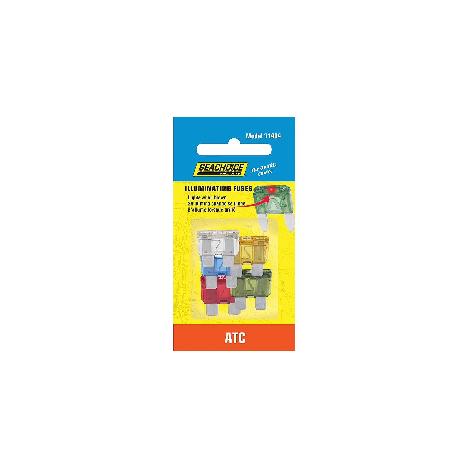Seachoice SC11404 ATC Indicating Fuse Assortment, 5 ea