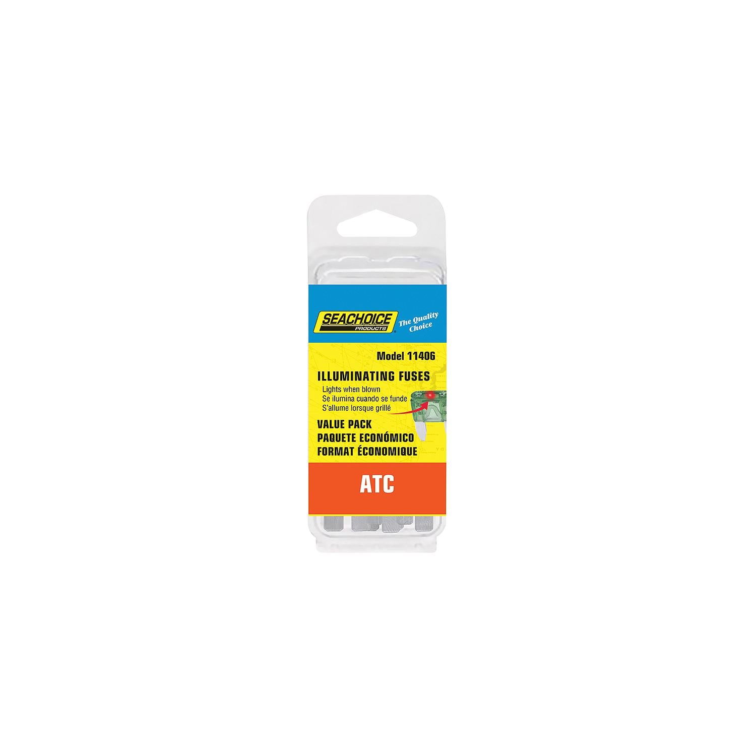 Seachoice SC11406 ATC Indicating Fuse Value Pack, 25ea