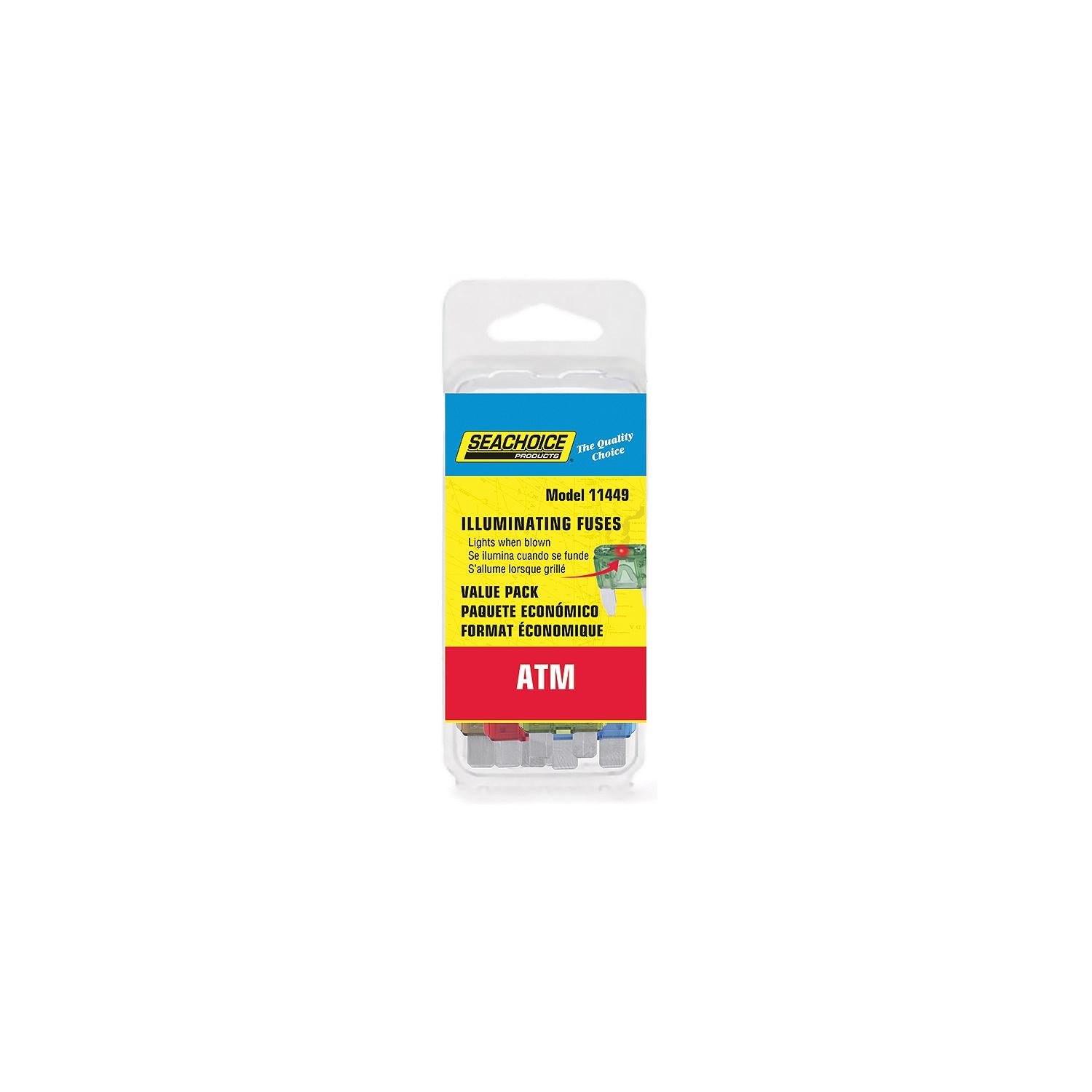 Seachoice SC11449 ATM Indicating Fuse Value Pack, 25ea