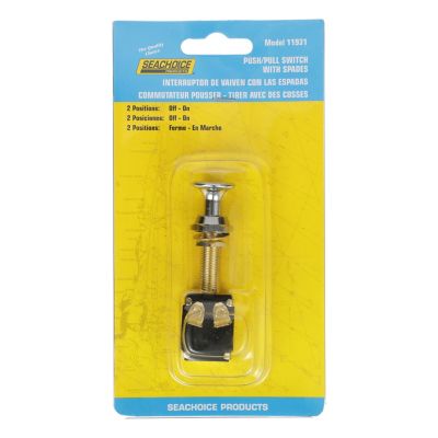 Seachoice 11931 2 Position Push Pull Switch Off/On (Spade)