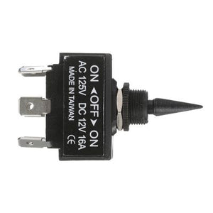 Seachoice 12021 3 Position Toggle Switch, Black Plastic Paddle On/Off/On