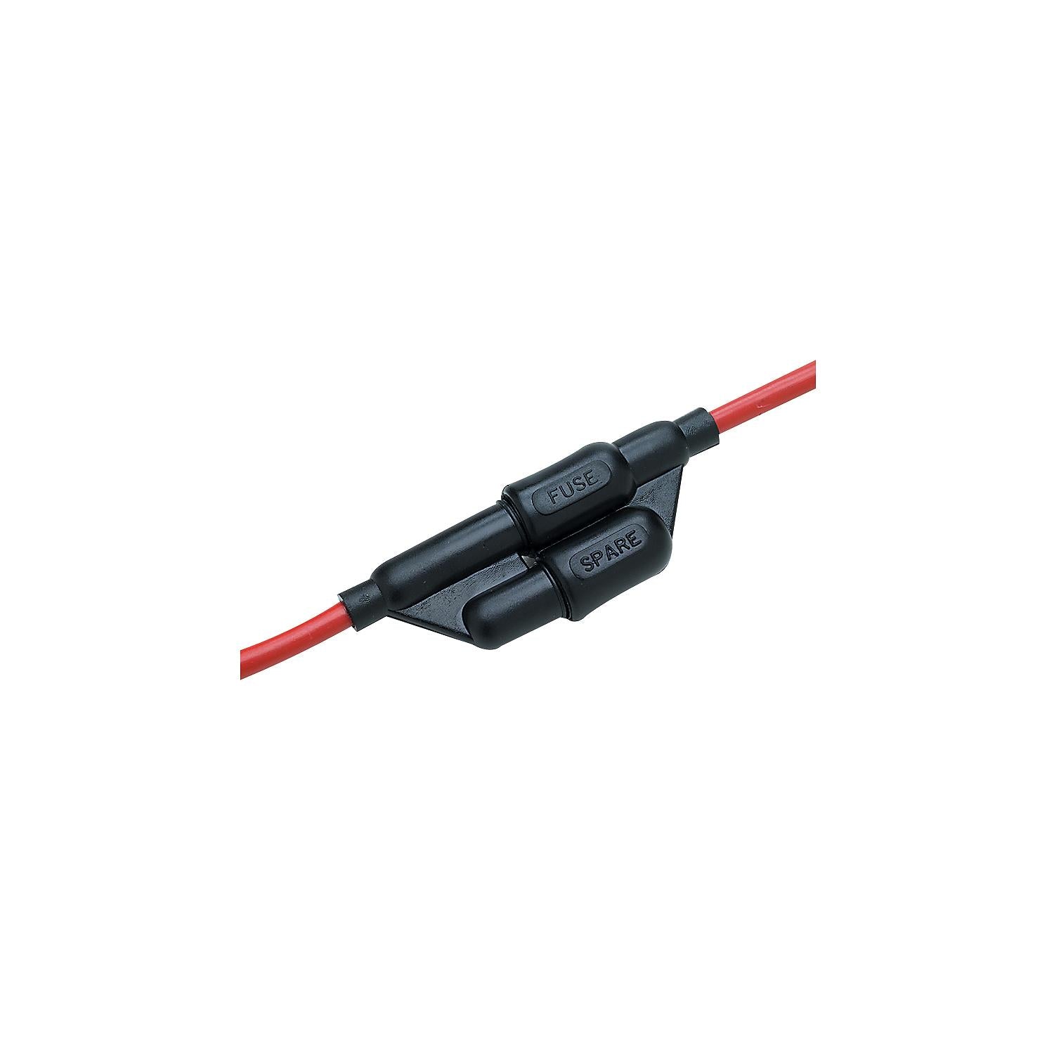 Seachoice 12721 Seachioce Watertight In-Line Fuse Holder With Spare (2 Fuses Included)