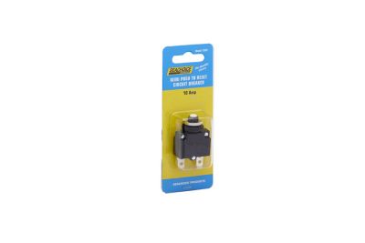 Seachoice 13391 Mini Push To Reset Circuit Breaker, 10 Amp