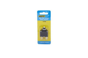 Seachoice 13401 Mini Push To Reset Circuit Breaker, 15 Amp