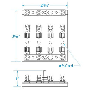 Seachoice 13431 Fuse and Terminal Block