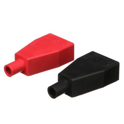 Seachoice 50-13691 Standard Type Battery Terminal Covers (Set Includes 1 Red and Black) Fit Terminals Without Wing Nut