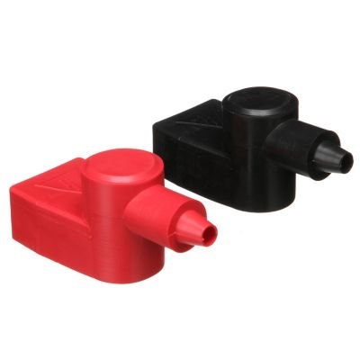 Seachoice 50-13701 Marine Type Battery Terminal Covers (Set Includes 1 Red and Black) Fits Terminals With Wing Nut