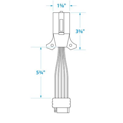 Seachoice 13881 7 Way Trailer Connector