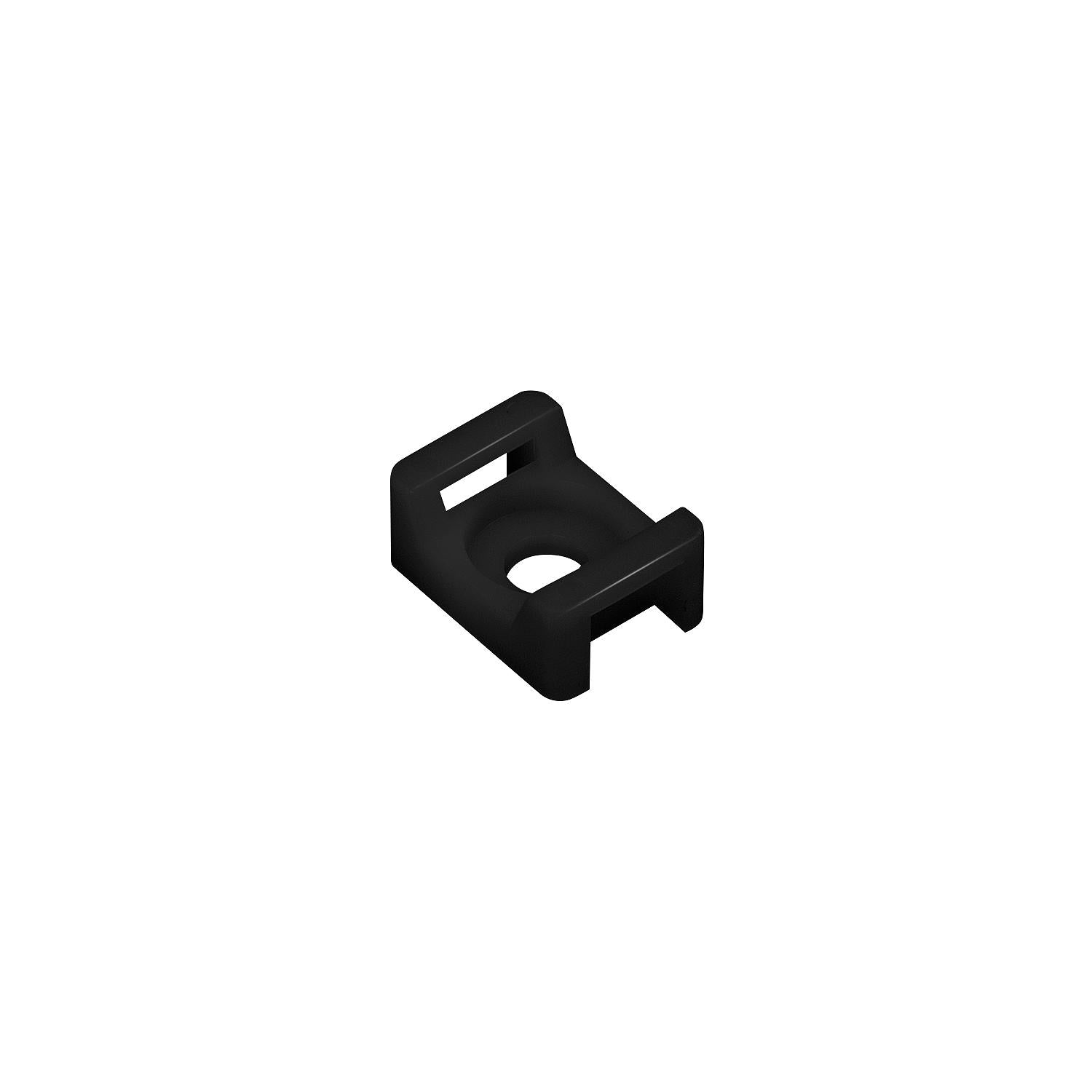 Seachoice 14194 Saddle Mount, Black, #8 Fastener, 10/pk
