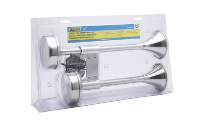 Seachoice HYF-305LTM 14623 Compact Dual Trumpet Electric Horn 12V Stainless Steel