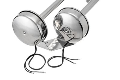 Seachoice HYF-305LT-24V 14631 Dual Trumpet Electric Horn, Stainless Steel