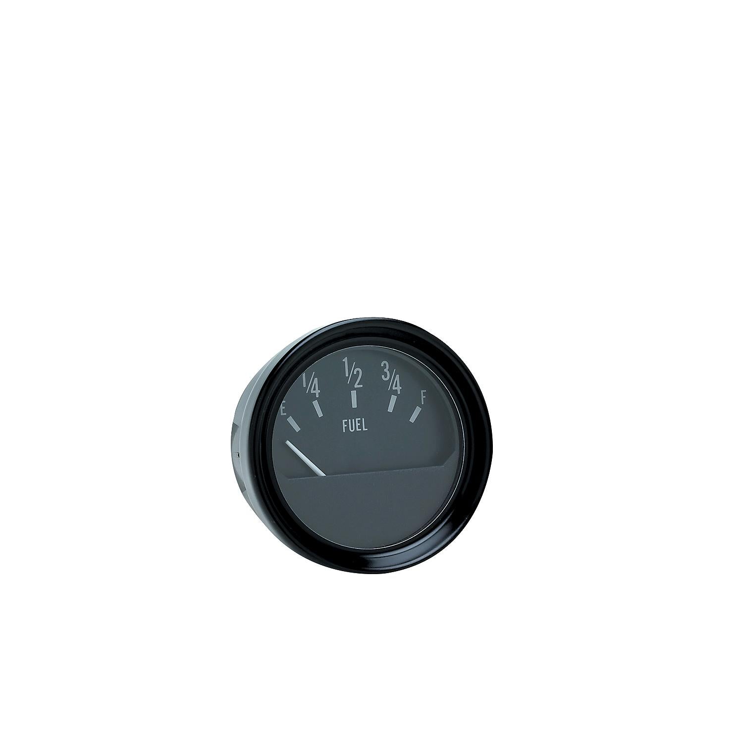 Seachoice 15441 Fuel Gauge, Black Bezel