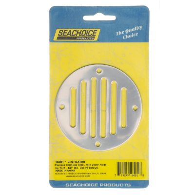 Seachoice 16081 3-1/4" Round Stainless Steel Ventilator