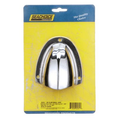 Seachoice 50-16231 16231 Stainless-Steel Clam Shelll Ventilator - 3-3/4