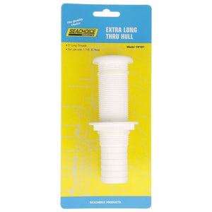 Seachoice 18181 Extra Long Plastic Thru-Hull, White