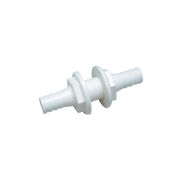 Seachoice 18201 Double-Ended 3/4" x Thru Hull Connector For Hose