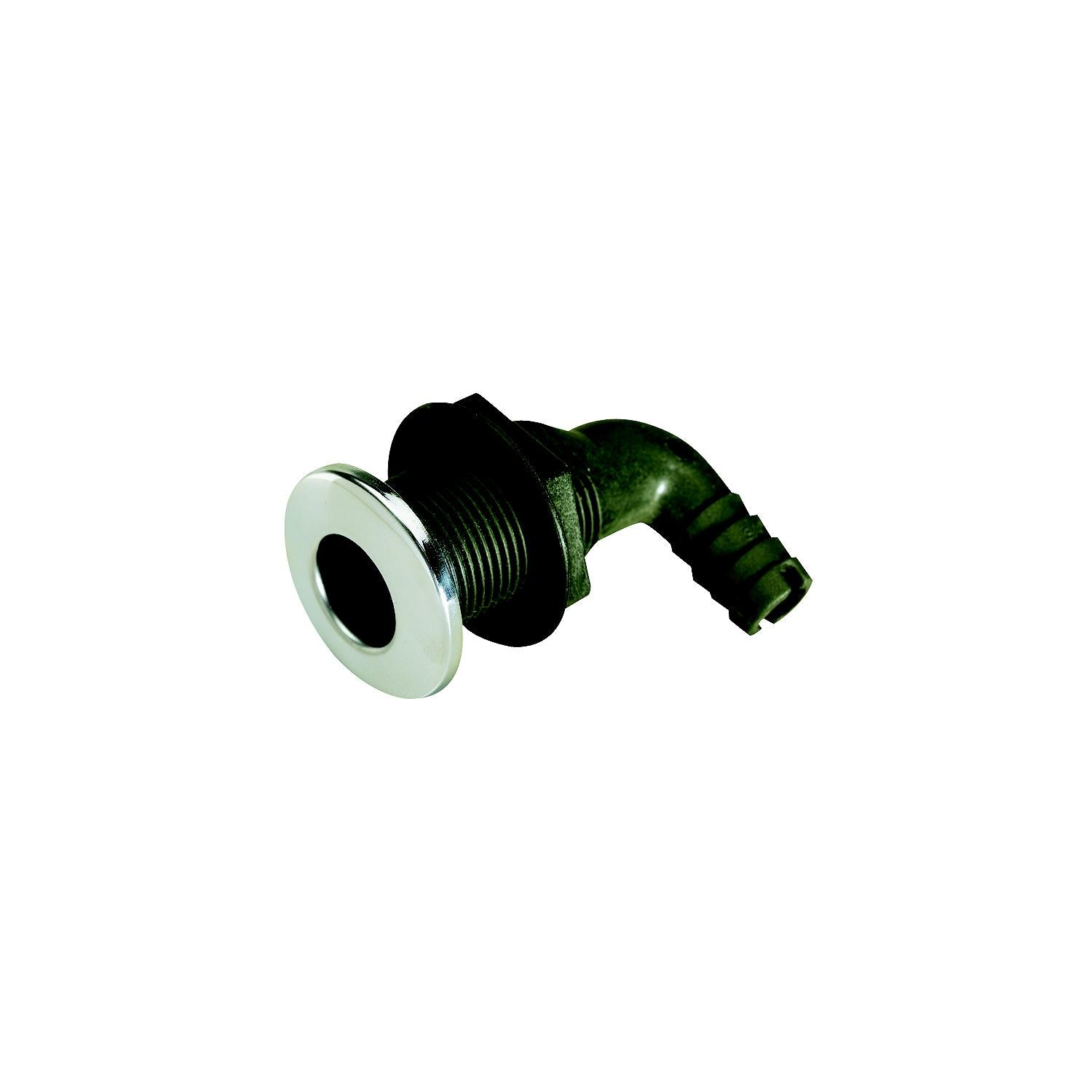 Seachoice 50-18581 90 Degree Stainless Steel Covered Thru-Hull