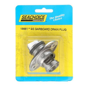 Seachoice 50-18661 18661 Stainless Steel Garboard Drain and Plug
