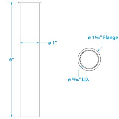 Seachoice 19111 Brass Drain Tube