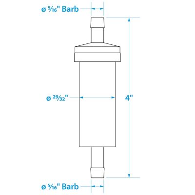 Seachoice 21111 In-Line Fuel Filter