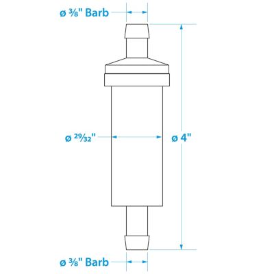 Seachoice 21121 In-Line Fuel Filter