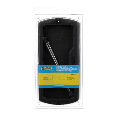 Seachoice 21971 Premium Battery Tray With Stainless Steel Hold Down Rods