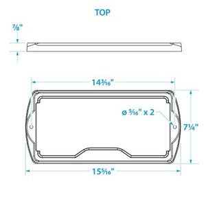 Seachoice 21991 Premium Battery Tray With Stainless Steel Hold Down Rods