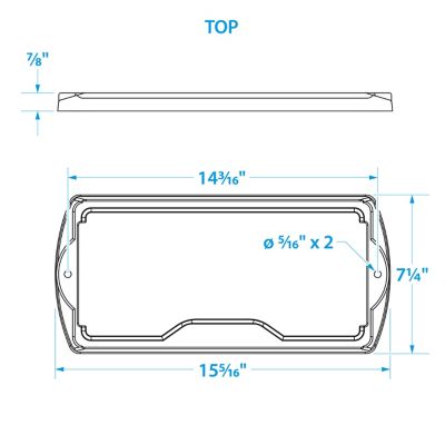 Seachoice 21991 Premium Battery Tray With Stainless Steel Hold Down Rods