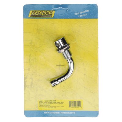 Seachoice 23041 Thru-Hull Vent For 9/16" or 5/8" Hose, Chrome Plated