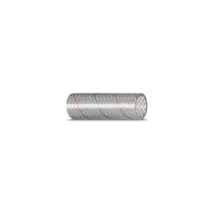 Seachoice 162-0386 23541 Clear Reinforced PVC Tubing w/Red & Blue Tracer - 162 Series 3/8