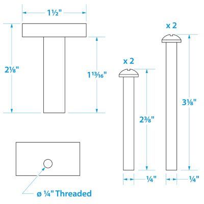 Seachoice 28071 Mounting Bolt and Isolator For Motorguide (Sold as Set of 4)