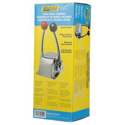 Seachoice 28401 Chrome Plated Brass Twin Lever, Single Station Control