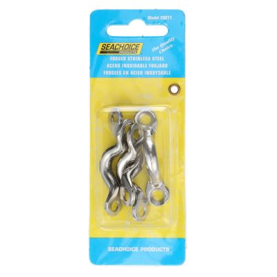 Seachoice 28811 Stainles Steel Eye Straps1-7/8" L x 11/32" ID (4 Per Pack)
