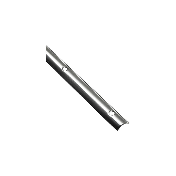 Seachoice 29403 Stainless Steel Hollow Back Rub Rail, 1"W x 12' L, .077 Ga.