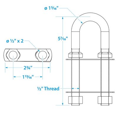 Seachoice 33631 Stainless Steel Bow Eye