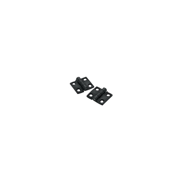 Seachoice 33891 Butt Hinge, 1-1/2" x1-3/8 Black Nylon , Pair