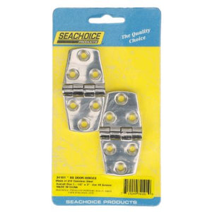 Seachoice 34101 Stainless Steel Door Hinges (1 Pair Per Pack)