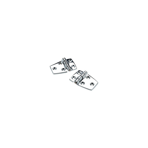 Seachoice 34401 SeaChoice 50-34401 (2) 2-1/4" x 1-1/2" Chrome Plated Zinc 3/4" Short Side Hinges