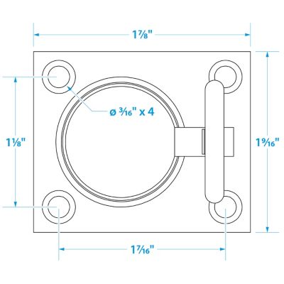 Seachoice 36661 Flush Ring Pull