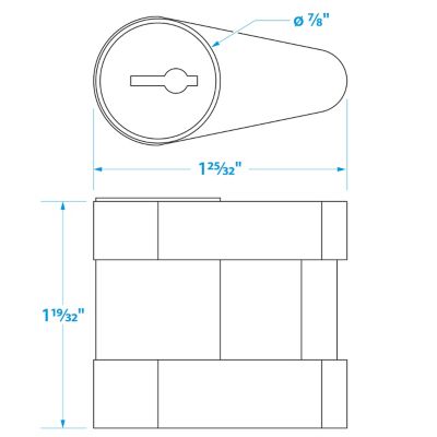 Seachoice 37401 Solid Brass Trailer Hitch Lock