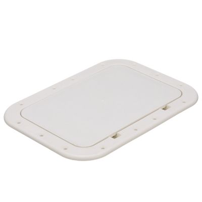 Seachoice 39121 Polypropylene 7" x 11" ID Pry-Out Type Hatch-White