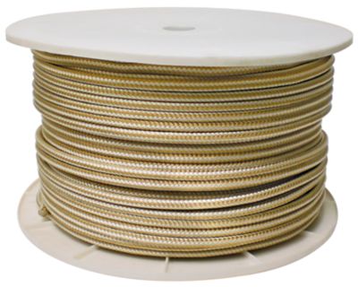 Seachoice 40160 Gold/White Double Braid, 3/8