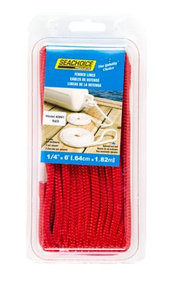 Seachoice 40841 Double Braided Nylon Fender Line (2 Per Pack)