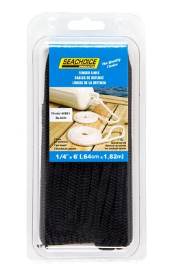 Seachoice 40861 Double Braided Nylon Fender Line (2 Per Pack)