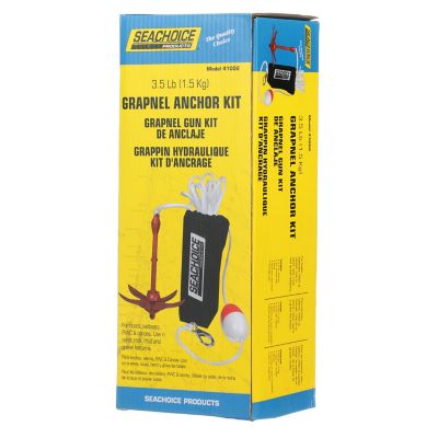 Seachoice 50-41002 3.5 lb. Grapnel Anchor Kit For Boats 5 to 12' (Includes Anchor, 1/4
